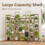Bamworld Plant Shelf Indoor 30 Pots Large Plant Shelf Wide Tall Outdoor Plant - Image 8