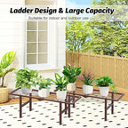 2 Pack Metal Plant Stand Outdoor Indoor, 1 Tier Folding Tiered Flower Plant - Image 3
