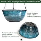 12 inch Hanging Planters for Indoor Outdoor Plants, 2 Pack Large Hanging Flower - Image 3
