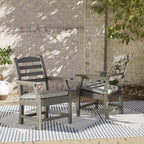 Signature Design by Ashley Visola Outdoor HDPE Dining Chair Set of 2, Durable - Image 2