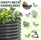 A ANLEOLIFE 8X4X2 ft Galvanized Raised Garden Beds Outdoor, Oval Large Metal - Image 5