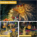 Solar Lanterns Outdoor, Hummingbird Sunflower Watering Can lights, Waterproof - Image 5
