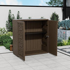 Storage Box Outdoor Caninet, Resin Indoor Storage Box Waterproof Outdoor - Image 2