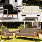 4Pcs Patio Stretch Cushion Covers, Outdoor Sofa Replacement Cover Slipcovers - Image 5