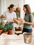 Gardening Gifts for Women: Hand-Painted 3D Art Planter for Plant Lover - Image 6