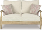 Signature Design by Ashley Clare View Coastal Outdoor Loveseat, Cushioned - Image 5