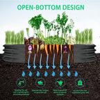 Durable Round Galvanized Steel Raised Garden Bed - Image 2