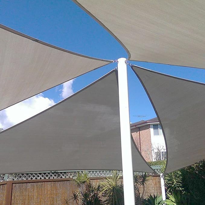E&K Sunrise 26' x 26' x 26' Sun Shade Sail Triangle Canopy Shade Cover UV Block - Image 8
