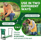 Garden Kneeler and Seat, Foldable Garden Stool Heavy Duty Gardening Bench - Image 4