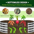 3PCS 3x3x1FT Galvanized Raised Garden Bed Kit, Vegetable Boxes-Round Metal - Image 4