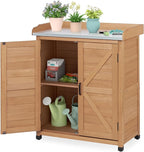 Outdoor Storage Cabinet & Potting Bench Table by OutdoorFurniture