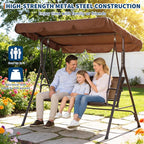 Porch Swing with Adjustable Canopy - Image 4