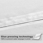 SUNNY GUARD Waterproof Sun Shade Sail 5'x7'x8.6' White Right Triangle UV Block - Image 4