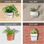 2 Pack 6 inch Flower Pot Holder Ring, Flower Pot Holder Ring Wall Mounted Set - Image 7
