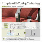 Sophia and William Swivel Outdoor Patio Dining Set - Image 8