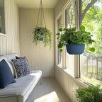 T4U 8 Inch Hanging Planters for Indoor Outdoor Plants, Self Watering Hanging - Image 7