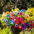 Artificial Flowers for Outdoor, UV Resistant Fake Silk Flowers, Realistic Faux - Image 5