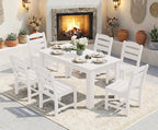 SERWALL Outdoor Dining Sets for 10, HDPE Dining Sets for 10 Person - Image 7