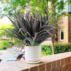 32 Pcs Artificial Grass Fake Plants 17.3in Outdoor Plants UV Resistant Faux - Image 4