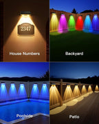 Solar Fence Lights Outdoor, 12 Pack IP65 Waterproof Fence Lights Solar Powered - Image 8