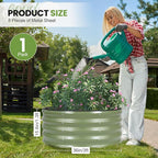 G GOOD GAIN Round Raised Garden Bed - Image 2