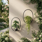 2 Pack Plant Stand Indoor Outdoor Hanging Planters - Image 7