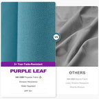 PURPLE LEAF 9' X 9' Left-right Tilt Patio Umbrella Outdoor Cantilever Swivel - Image 4