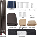 Yaheetech 13×13 Pop-Up Patio Gazebo Tent W/Mesh Netting Sides & 25 Solar LED - Image 9