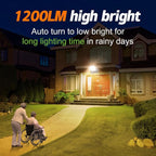 Solar Lights Outdoor Solar Flood Dusk to Dawn Lights 4400mAh 3000K Warm White - Image 2