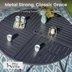 PHI VILLA 5 Pieces Outdoor Dining Set - Image 4
