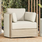 CHITA Boho Patio Rattan 360° Swivel Chair, Outdoor Wicker Furniture by CHITALIVING