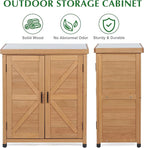 Outdoor Storage Cabinet & Potting Bench Table - Image 5