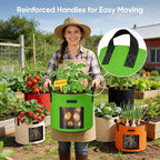 5 Gallon Potato Grow Bags: Set of 5 Colorful Gardening Supplies Fabric Pots - Image 6