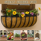 Riare 4 Pack 24 Inch Trough Coco Coir Liners - Image 6