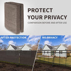 LOVE STORY Custom Size 2'6''x20' Brown Balcony Privacy Screen, UV Block Privacy - Image 5