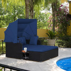 ORALNER Outdoor Daybed, 2-Person Wicker Patio Sofa - Image 9