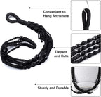 Augshy Macrame Hanging Planter, 2 Pack Hanging Planters - Image 3