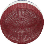 Household Essentials Handwoven Resin Ottoman Table - Image 4