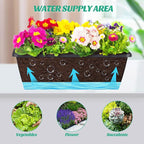 CADUKE Railing Planter Boxes 2 Pack Railing Flower Box - Image 7