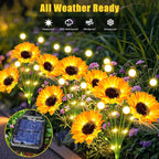 Solar Lights Outdoor Garden Decor, 4 Pack Sunflower - Image 7