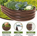 5x3x1ft Oval Galvanized Raised Garden Bed Outdoor 9-in-1 Large Metal Modular - Image 4