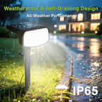 DAMINY Solar Spotlights Outdoor Waterproof IP65, 2 CCT, 4 Lighting Modes Solar - Image 5
