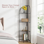 Crofy Foldable 4 Tier Corner Shelf, Metal Corner Plant Stand - Image 4
