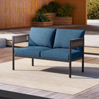 Gand Patio Outdoor Loveseat, Wicker Conversation Set - Image 6