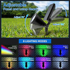 KEV Solar Spot Lights Outdoor, 18 LEDs Solar Flood Lights - Image 4