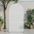 Casaphoria 72" H x 35" W Arched Metal Privacy Screen by Casaphoria