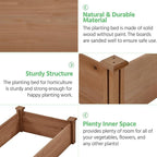 Yaheetech 8x2ft Wooden Horticulture Raised Garden Bed Divisible Elevated - Image 4