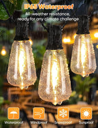 Brightever 180FT LED Outdoor String Lights, Dimmable Patio Lights - Image 6