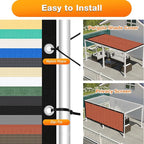Artpuch 90% Sun Shade Cloth, 14 x 14 FT Pergola Shade Cover Canopy - Image 5