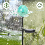 Afirst Decorative Solar Lights Outdoor Solar Turtle Stake Lights Hand Blown - Image 5
